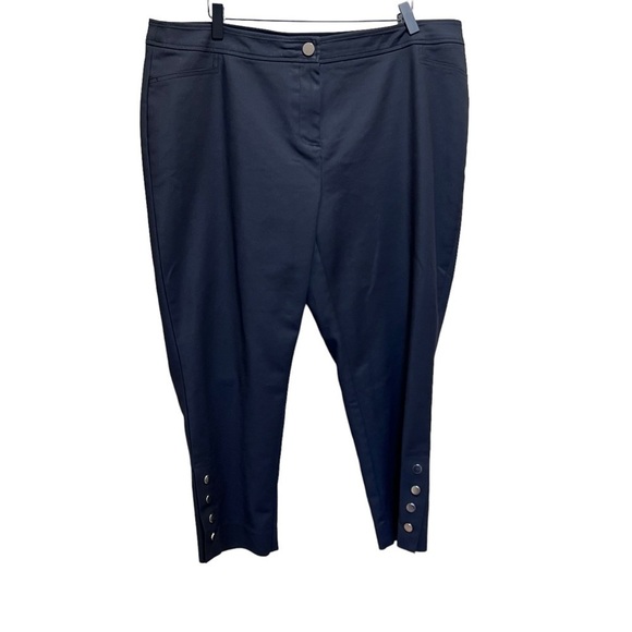 Laura Black Trouser Capris Size 16 - Picture 1 of 9